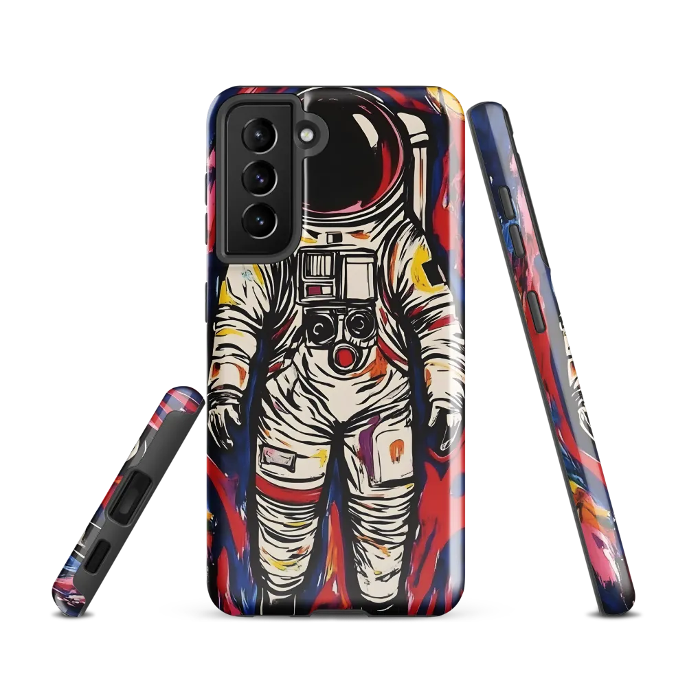 Astronaut in Chromatic Flux