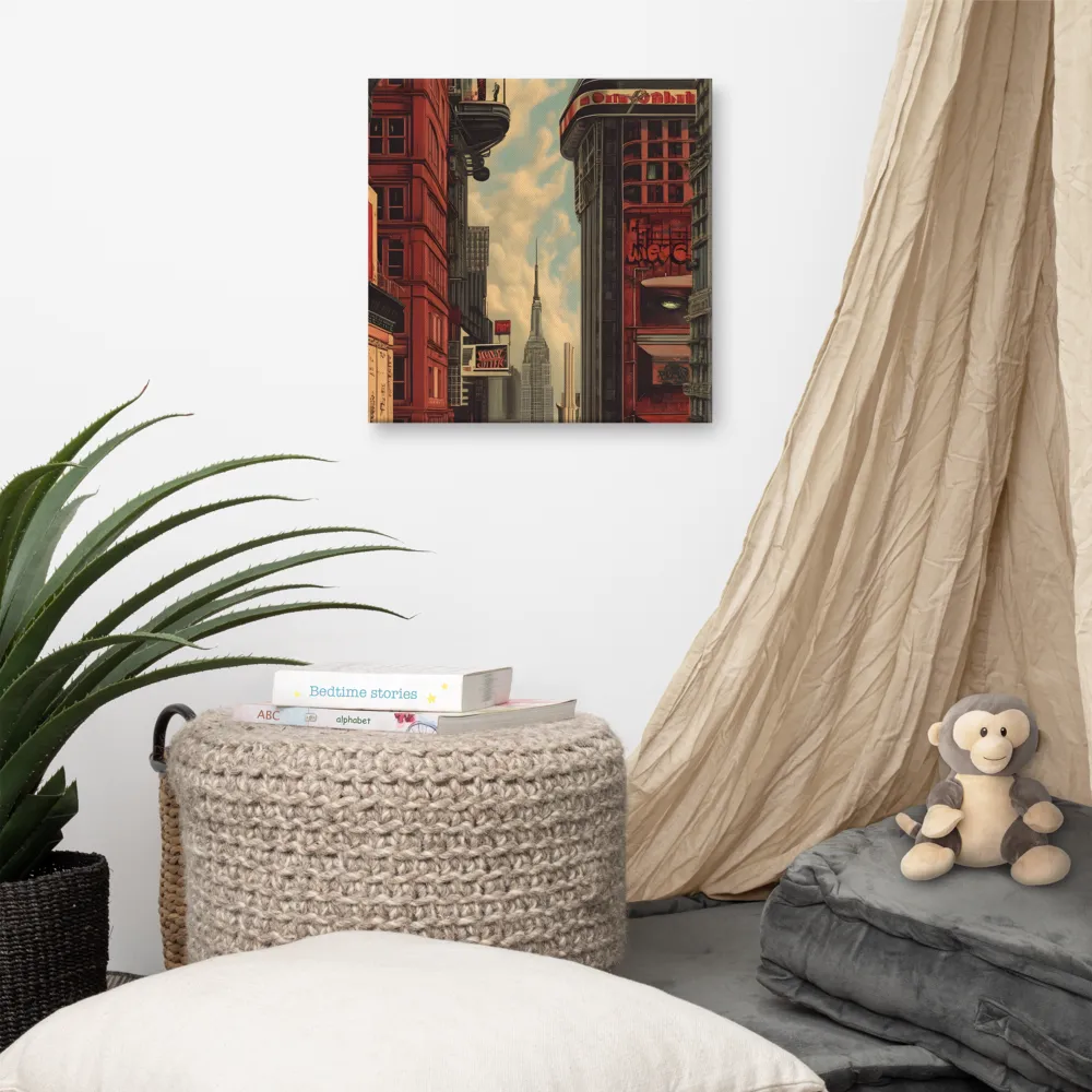 A Glimpse of Tomorrow: Urban Ambition | Canvas | 16″×16″