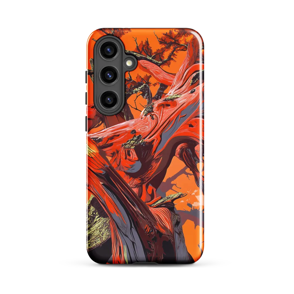 Life in Motion: An Abstract Tree | Phone Case |  S24 Plus | Tough Case | Glossy