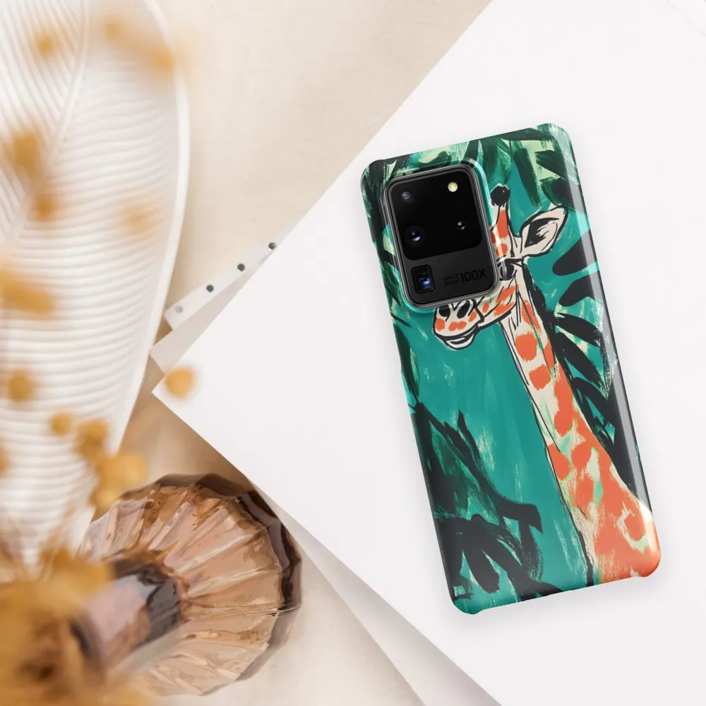 Curious Giraffe in Lush Greenery | Phone Case |  S20 Ultra | Snap Case | Glossy