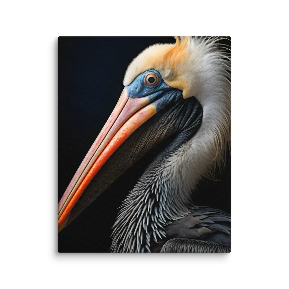 Majestic Portrait of a Pelican | Canvas | 16″×20″
