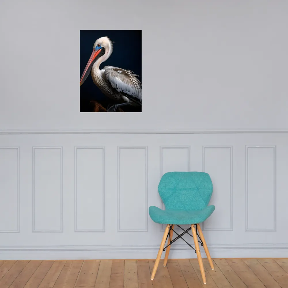 Majestic Pelican Portrait | Poster | 18″×24″