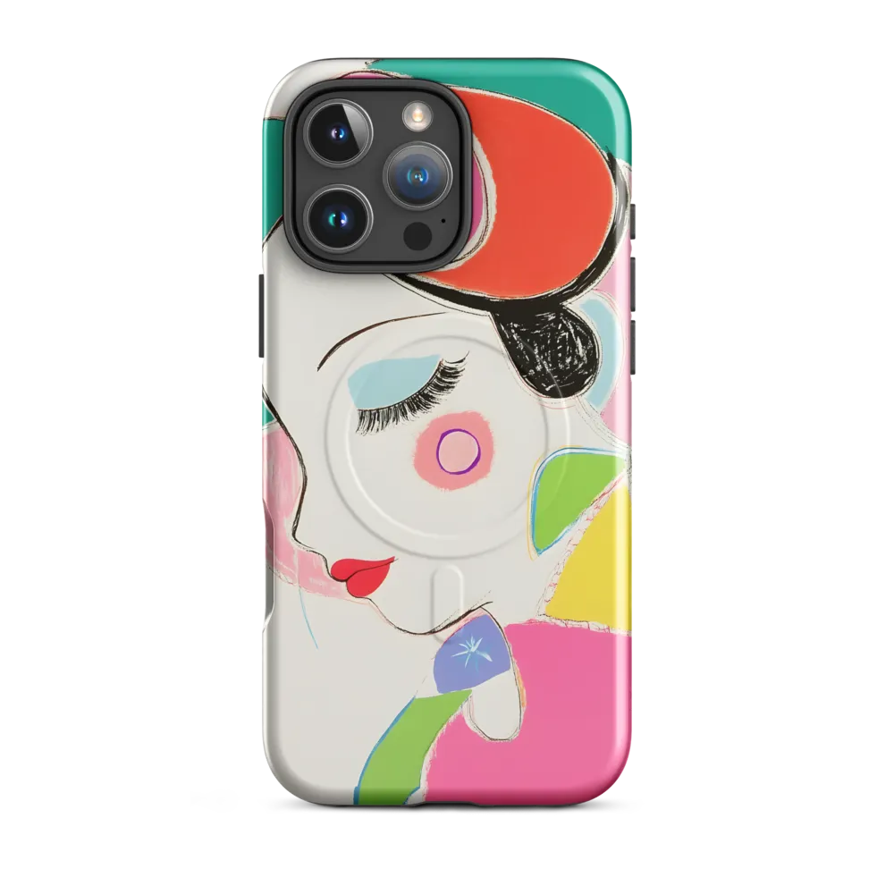 Whimsical Portrait in Colorful Abstraction