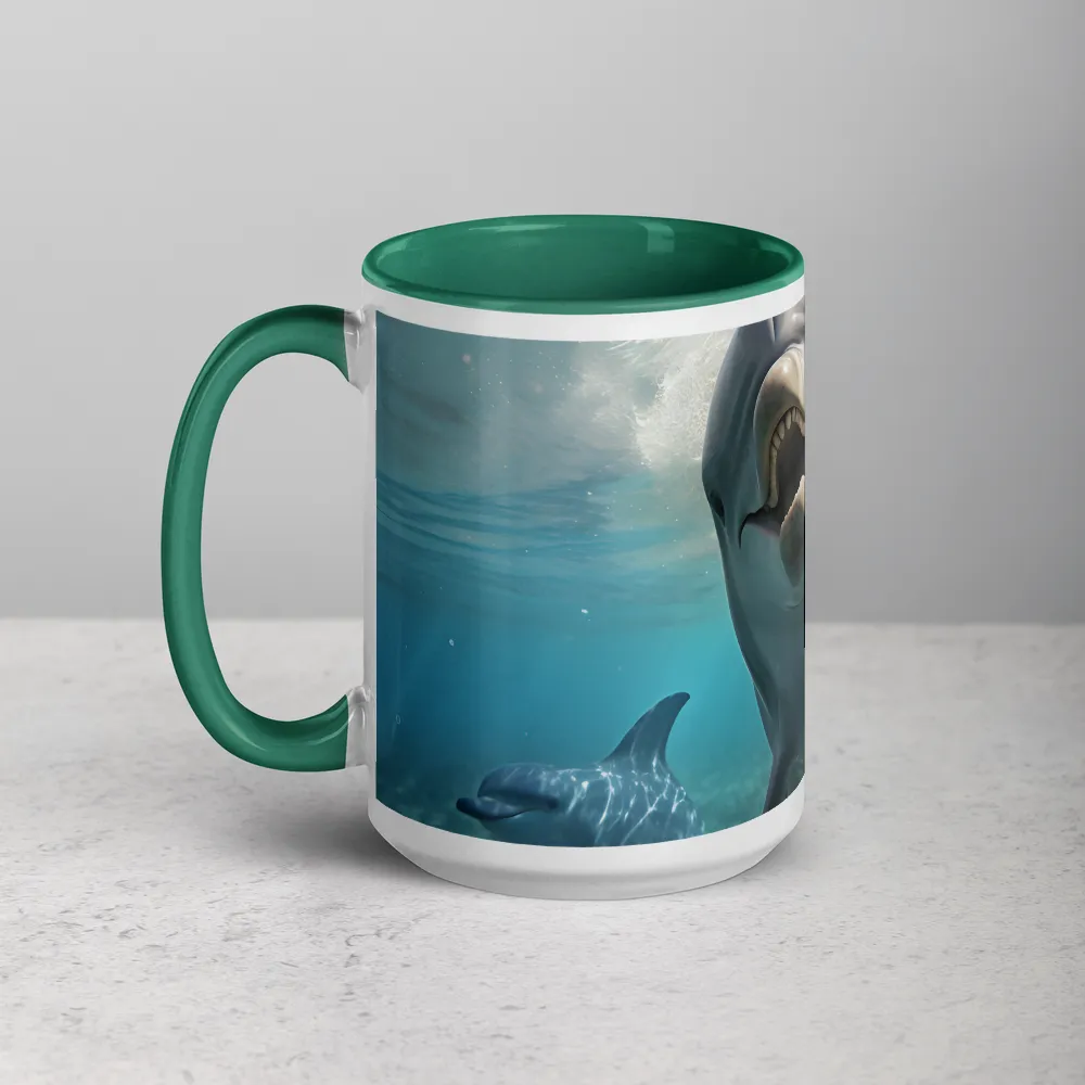 Beneath the Waves: A Dolphin's Dance