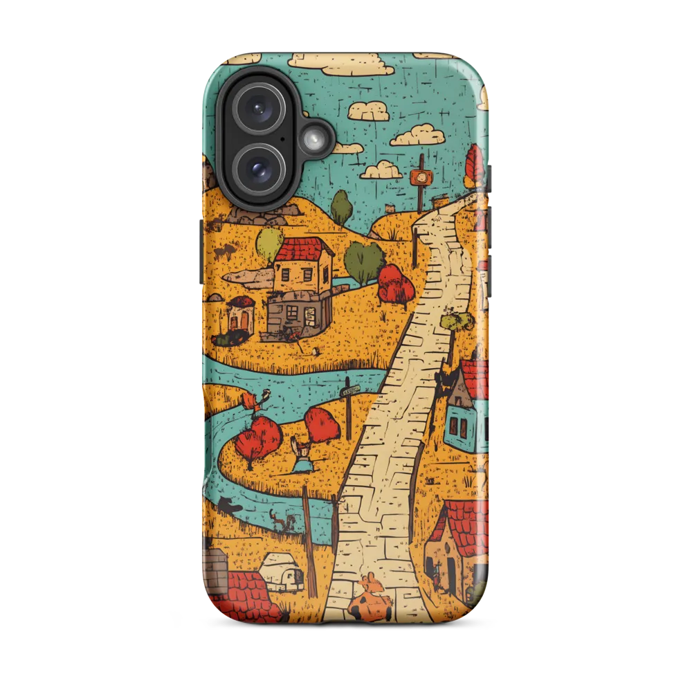 Whimsical Village Landscape