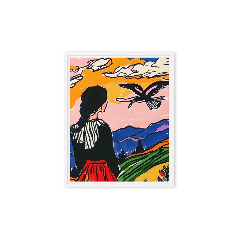 A Journey into Freedom | Canvas with White Frame | 8″×10″