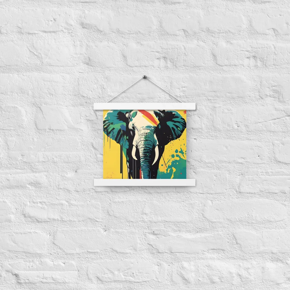 Elegance of the Wild: A Colorful Harmony | Poster With White Wood Hanger | 10″×10″