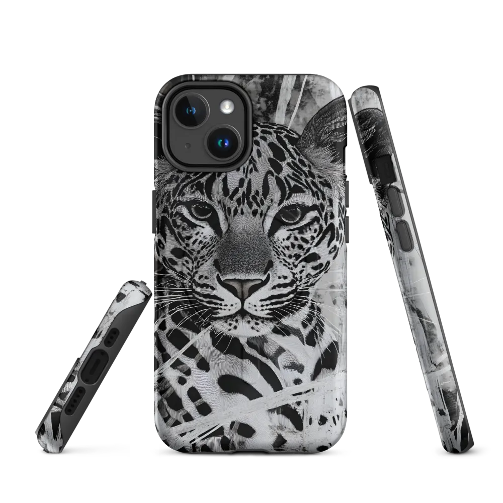 Majestic Gaze: The Leopard's Portrait | Phone Case |  14 | MagSafe® Tough Case | Matte