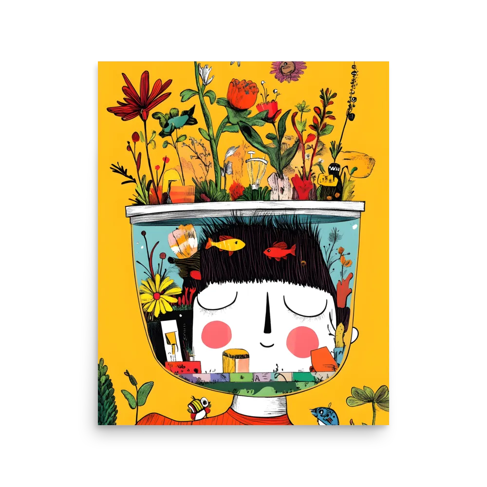 Whimsical Garden Head | Poster | 16″×20″