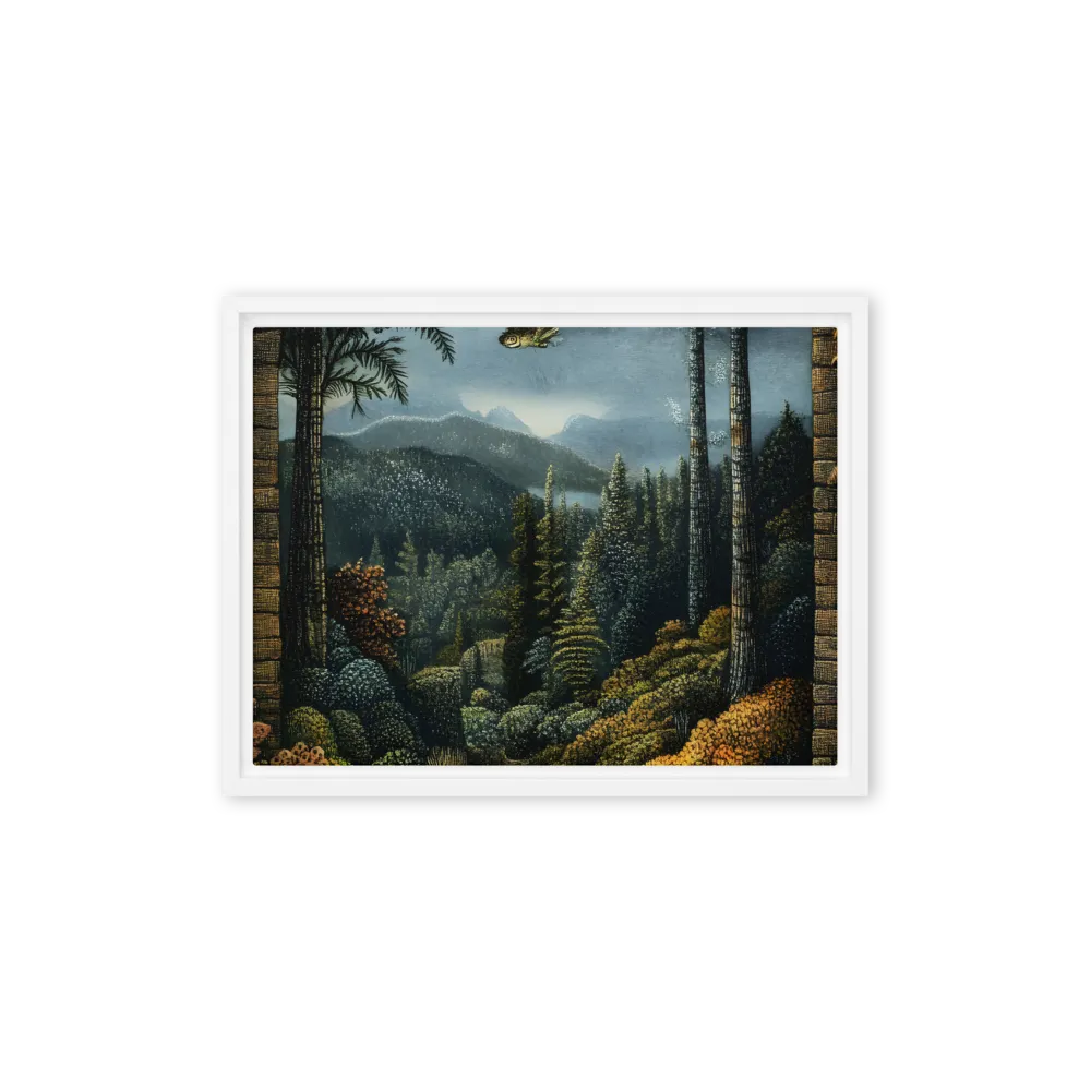 Whispers of the Enchanted Forest | Canvas with White Frame | 12″×16″