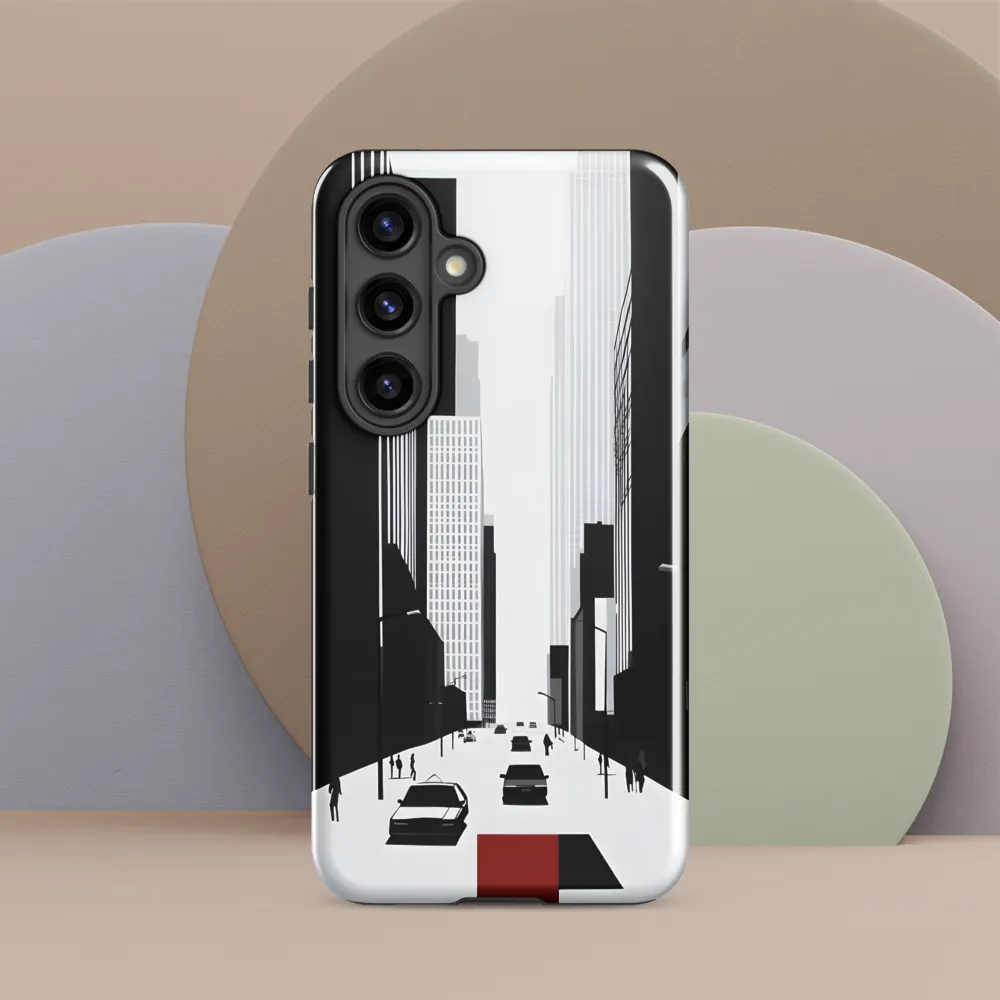 Urban Solitude: A Minimalistic Cityscape