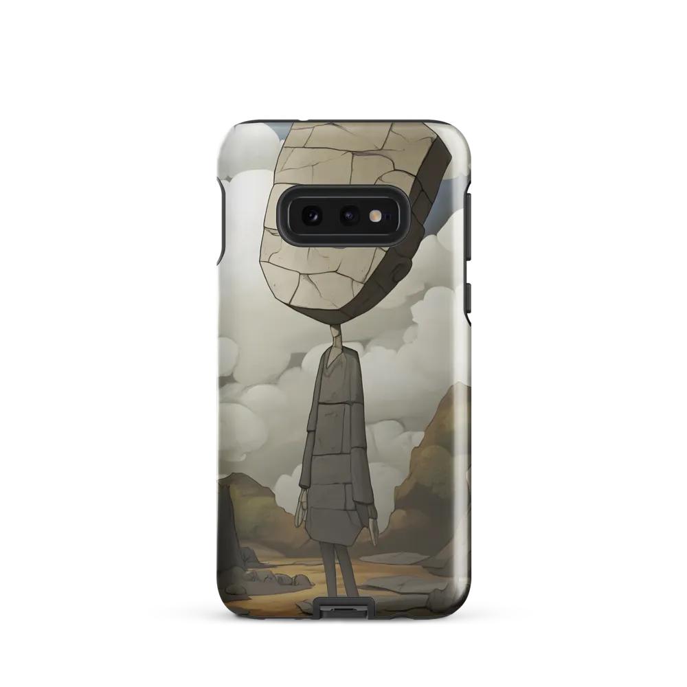 Whimsical Stone Figure in a Rocky Landscape | Phone Case |  S10e | Tough Case | Glossy