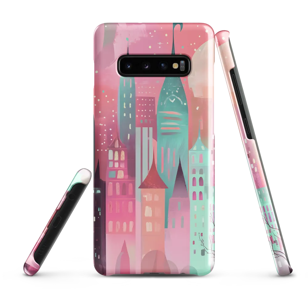 Whimsical City at Dusk | Phone Case |  S10 Plus | Snap Case | Glossy