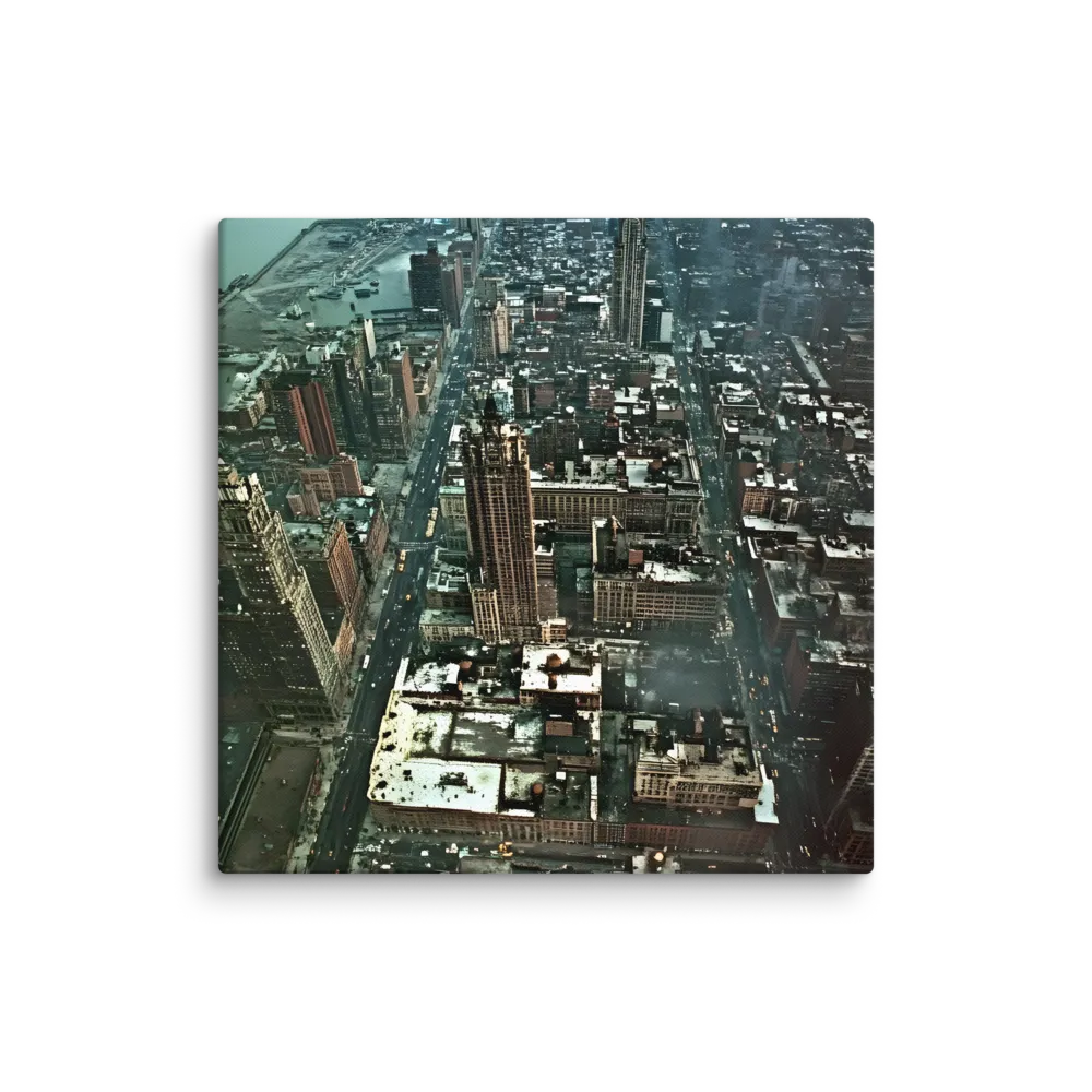 Aerial Symphony of Urban Life | Canvas | 20″×20″