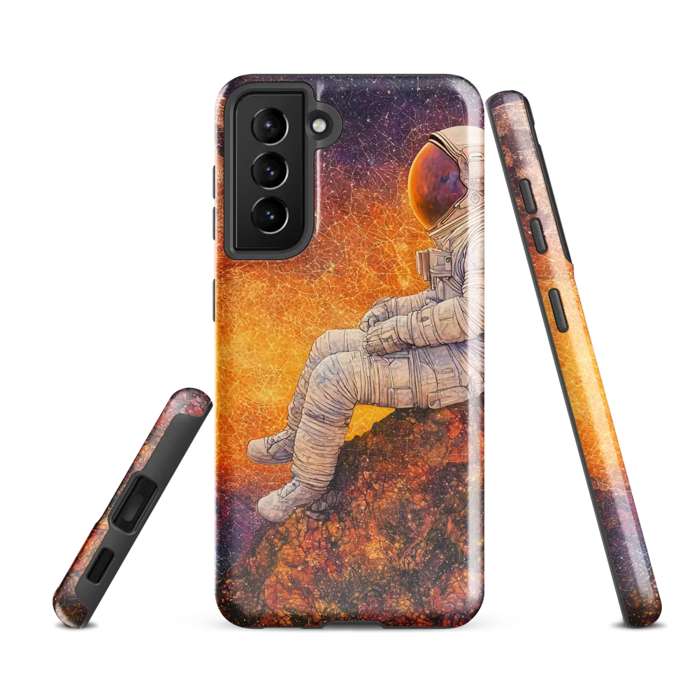 Cosmic Contemplation | Phone Case |  S21 FE | Tough Case | Glossy