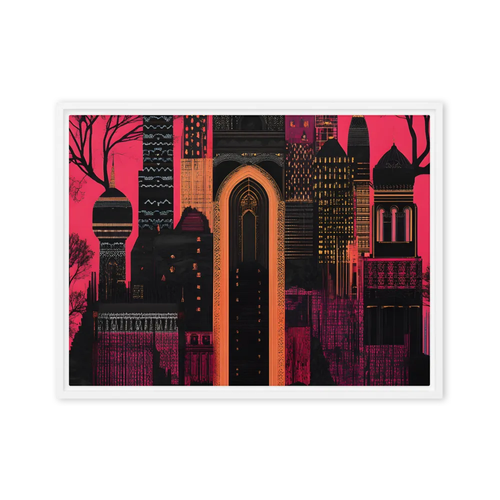 Urban Reverie | Canvas with White Frame | 18″×24″
