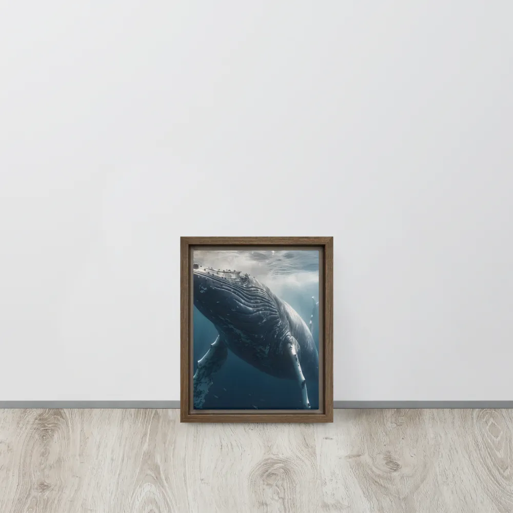 Graced by the Depths | Canvas with Brown Frame | 8″×10″