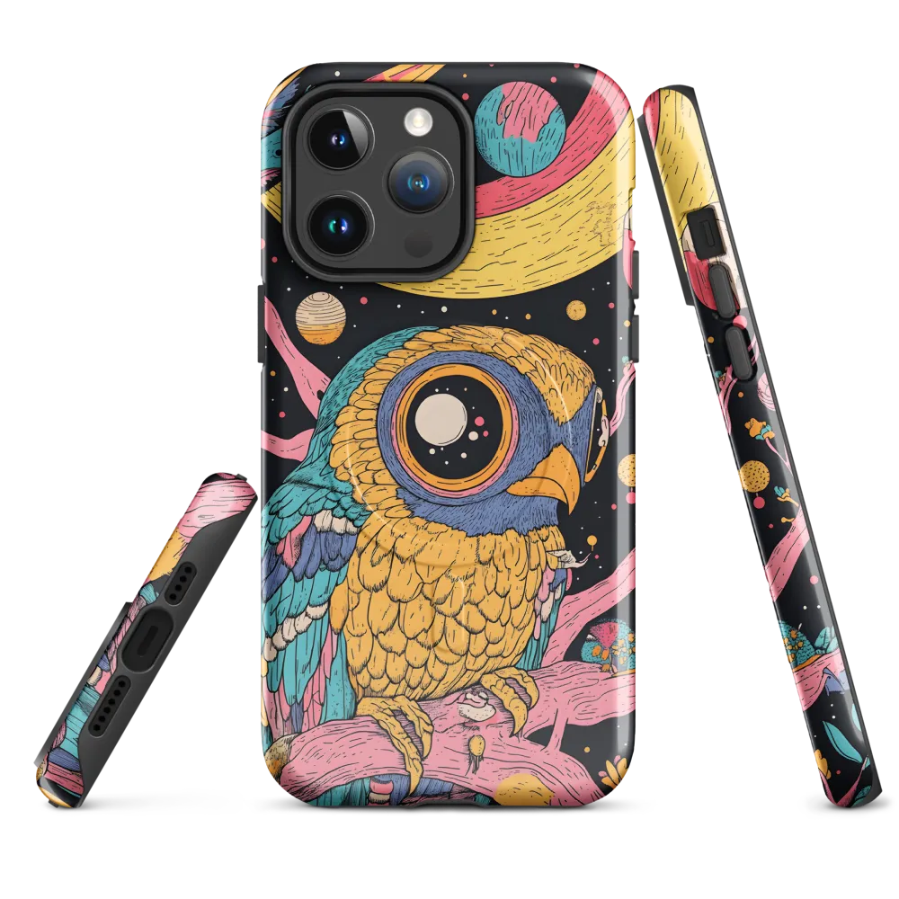 Whimsical Cosmic Owl | Phone Case |  14 Pro Max | MagSafe® Tough Case | Glossy