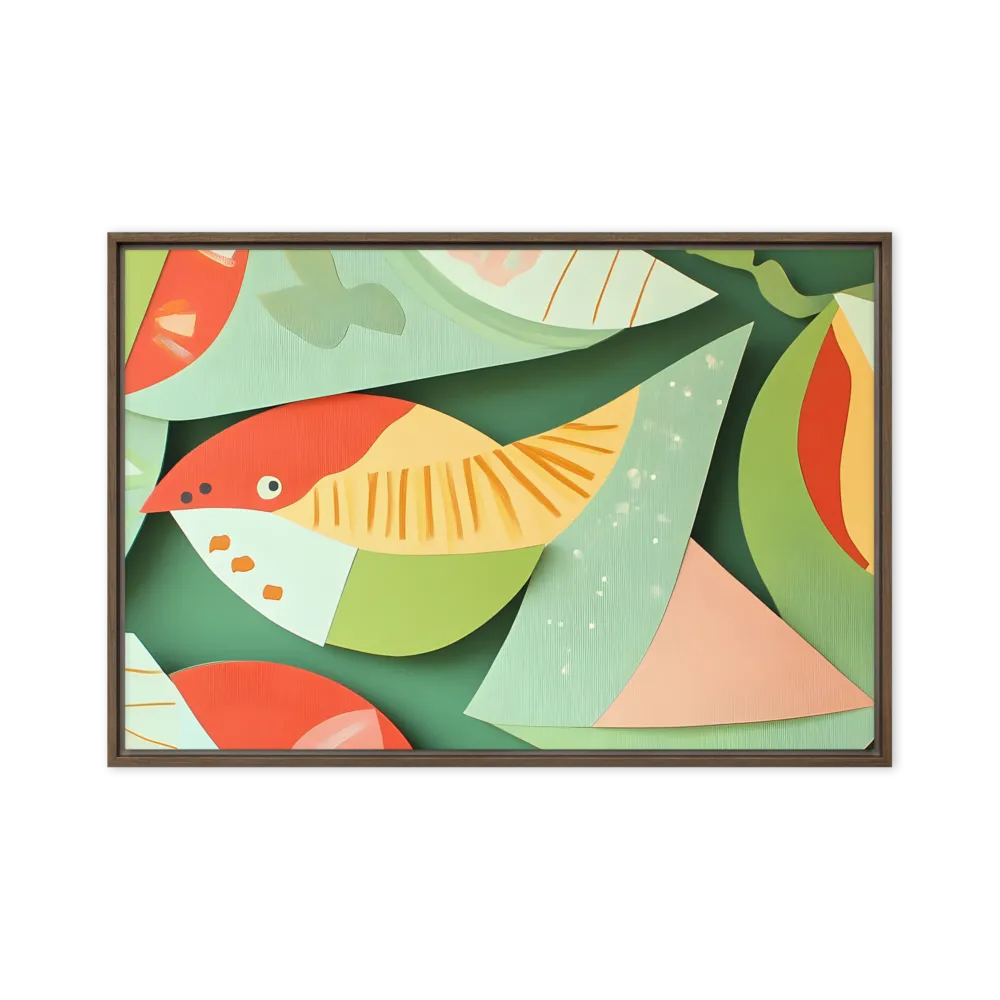 Nature's Palette | Canvas with Brown Frame | 24″×36″