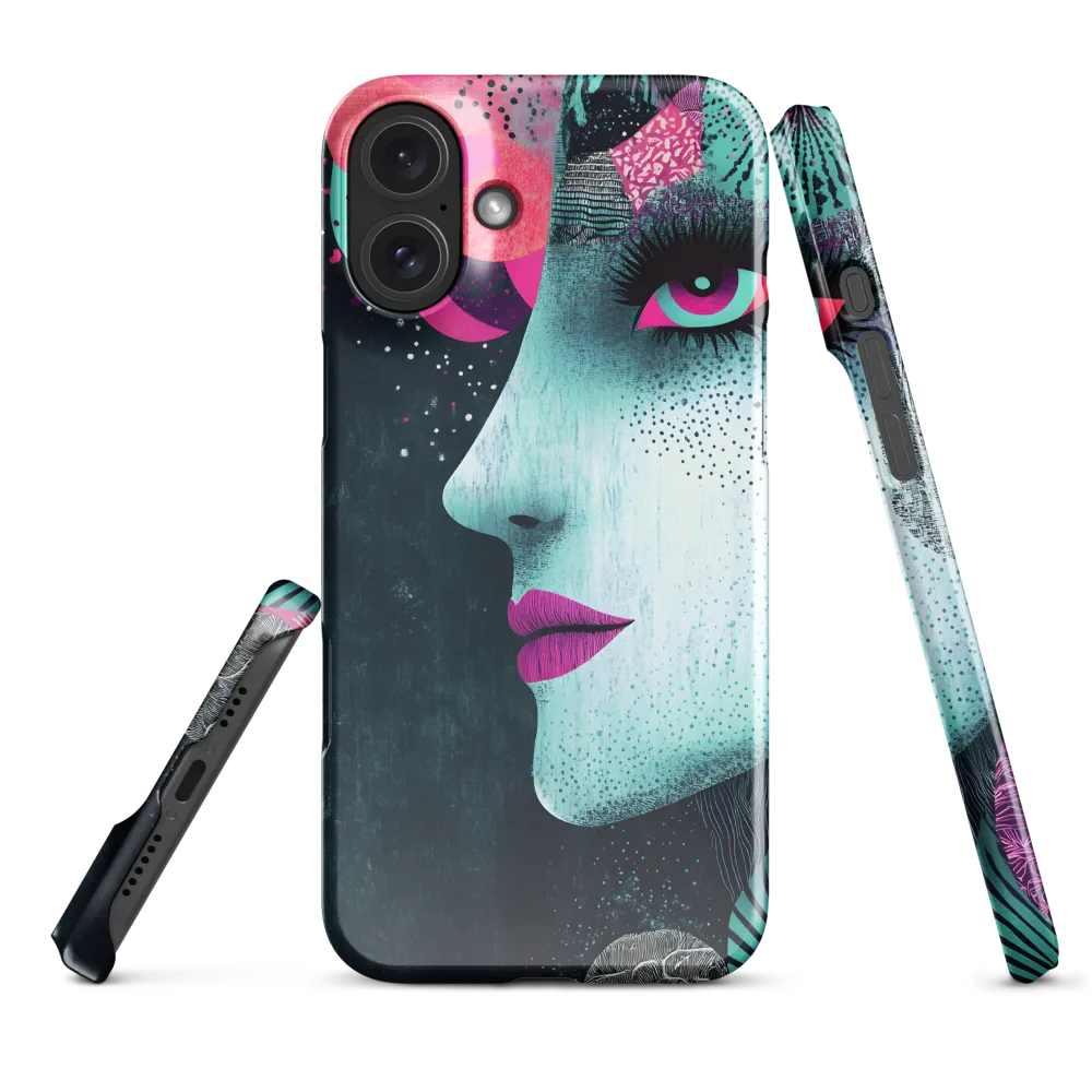 Mystical Beauty in Blue and Pink | Phone Case |  16 Plus | Snap Case | Glossy