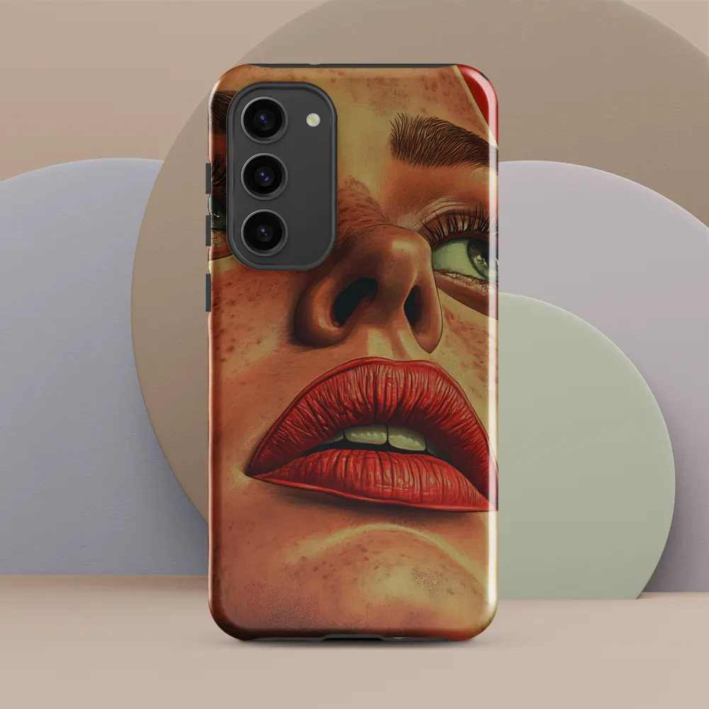 Red Intensity: A Portrait of Elegance