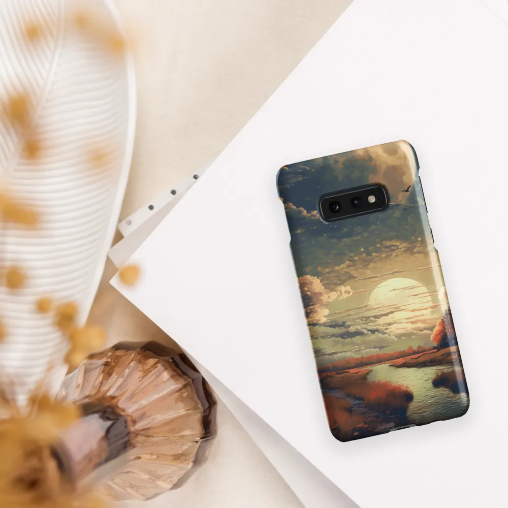Whispers of Dusk: A Tranquil River Landscape