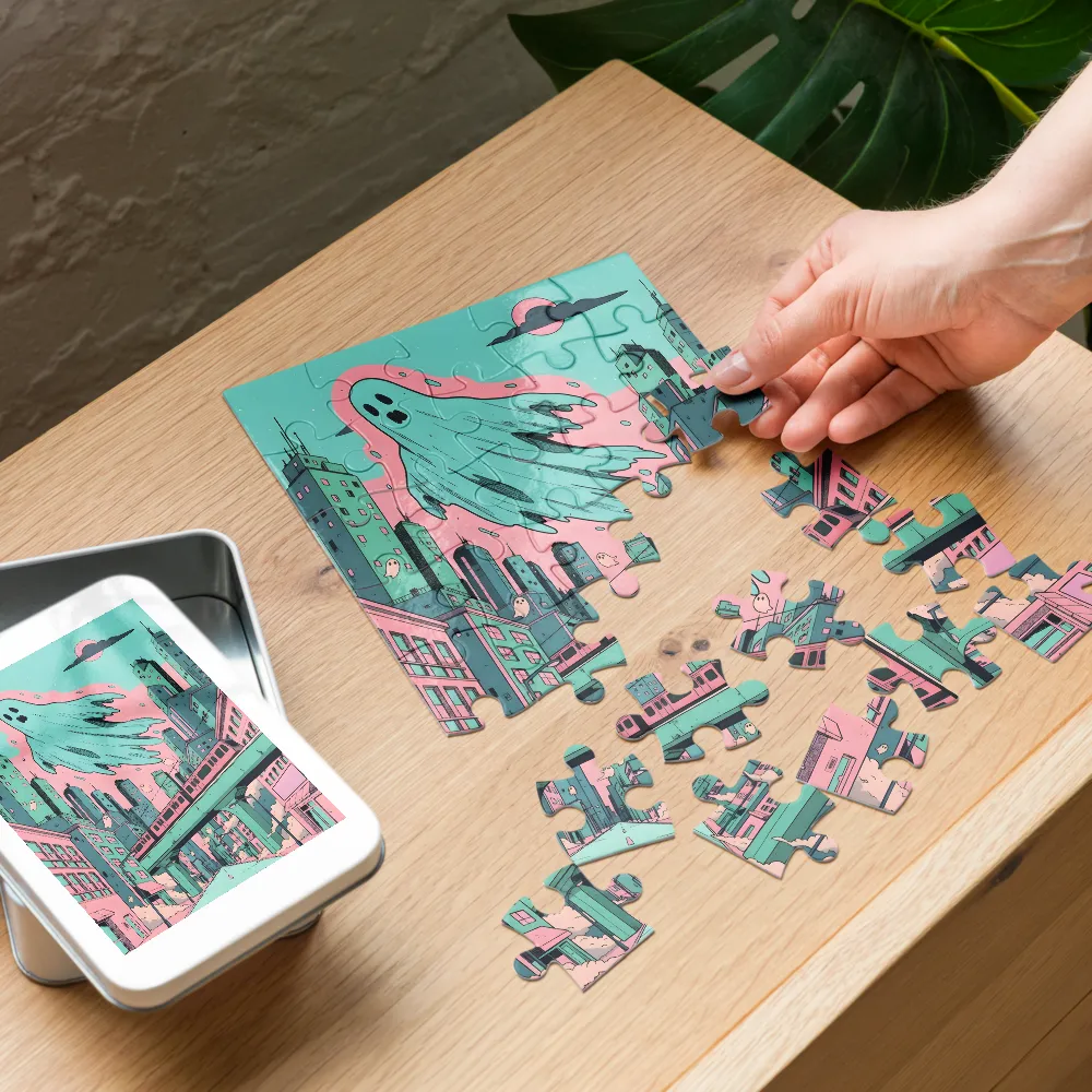 Spectral Overpass 
 Jigsaw Puzzle in Tin Box