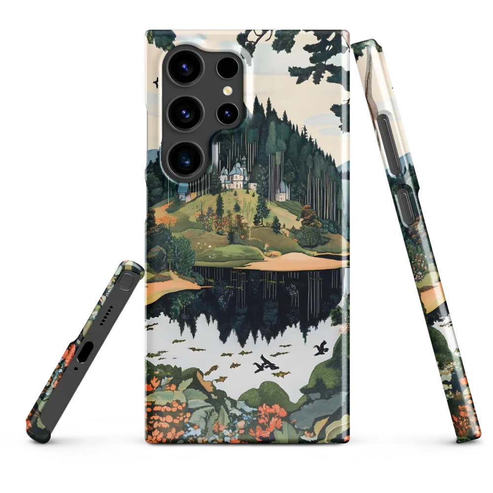 Tranquil Reflections: A Serene Landscape | Phone Case |  S24 Ultra | Snap Case | Glossy