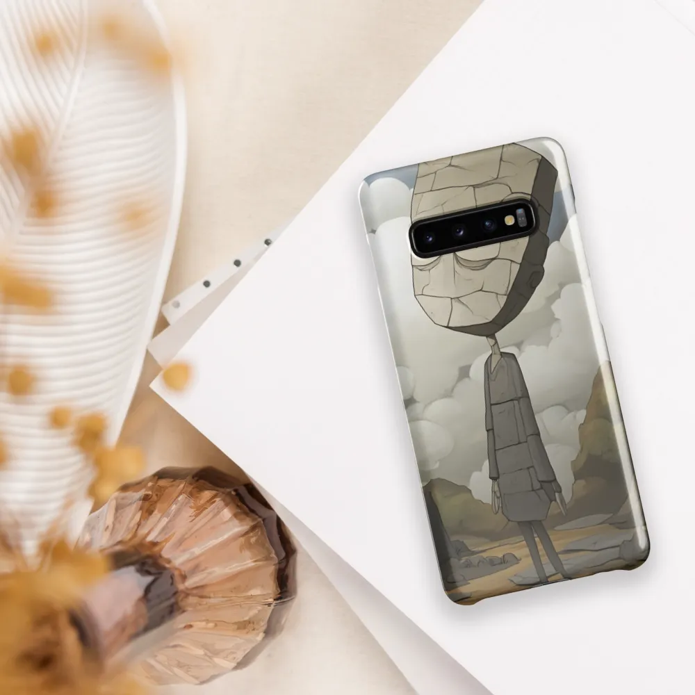 Whimsical Stone Figure in a Rocky Landscape | Phone Case |  S10 Plus | Snap Case | Glossy