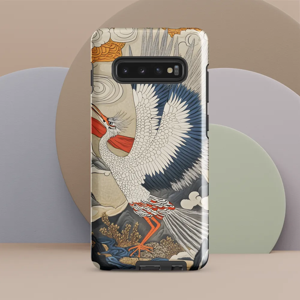 Ascendancy of the Crane | Phone Case |  S10 Plus | Tough Case | Glossy