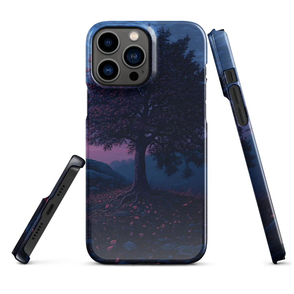 Twilight Oak with Magenta Falling Petals