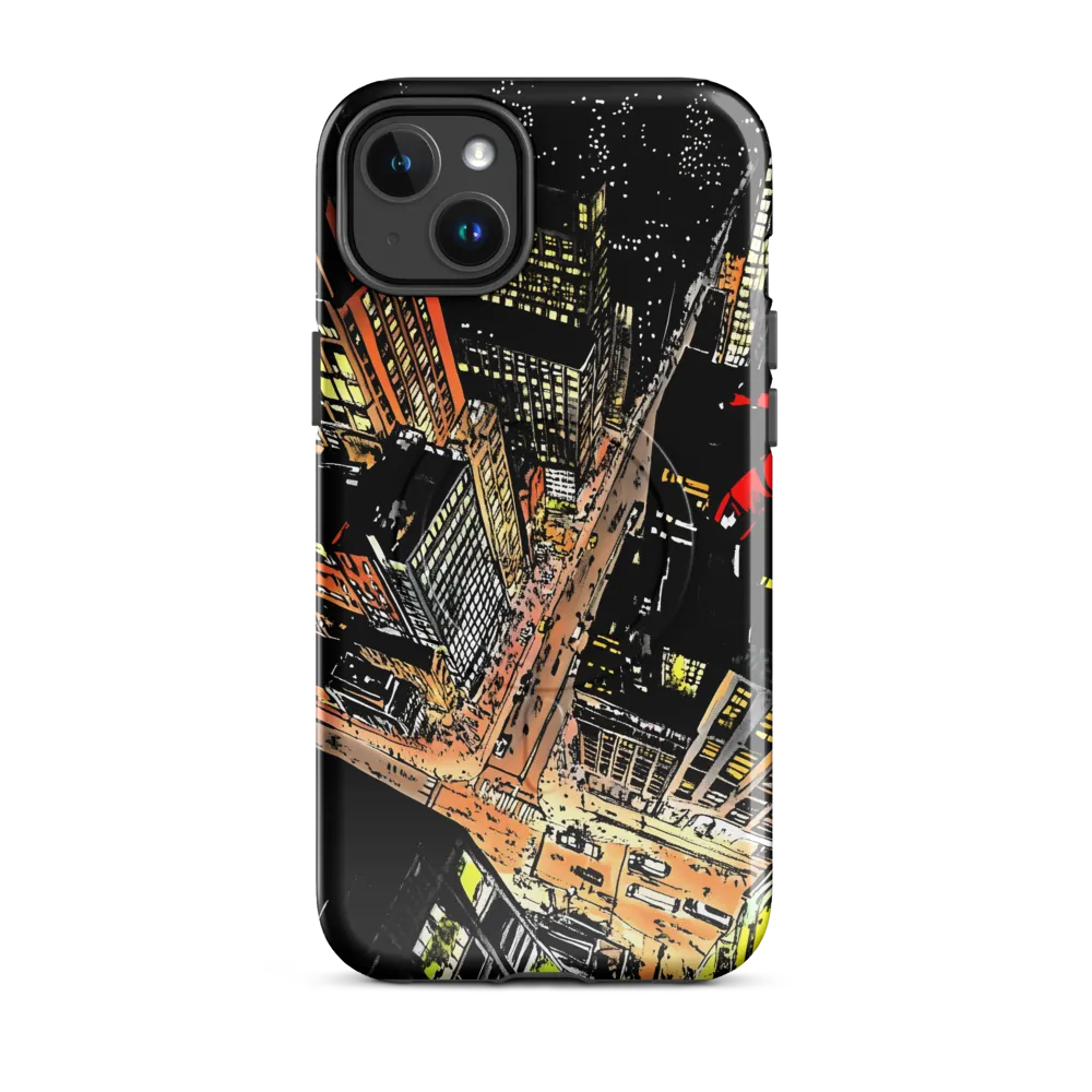Urban Nightscape: A Bird's-eye View