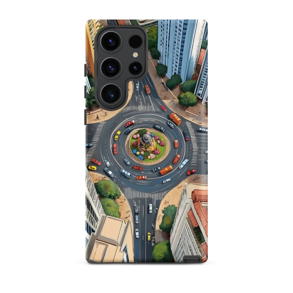 Urban Symphony: Aerial Vision of City Life