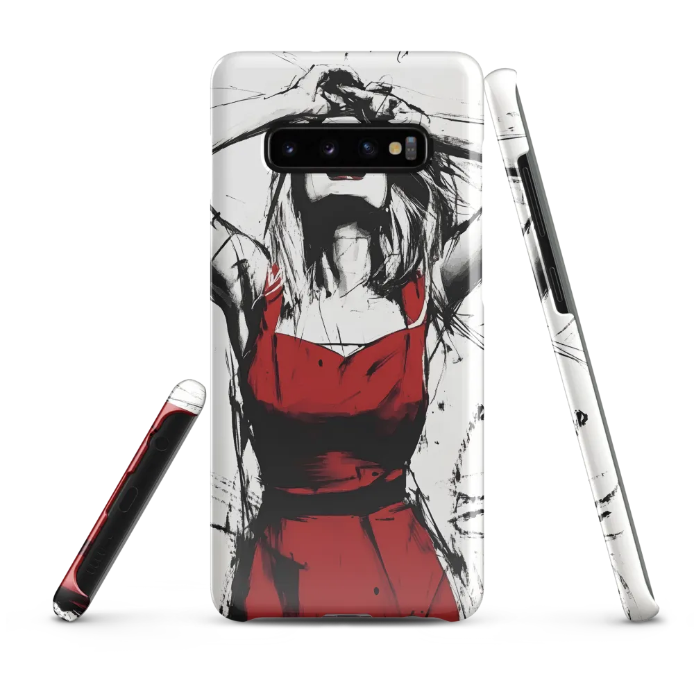 Expression of Anguish | Phone Case |  S10 Plus | Snap Case | Glossy