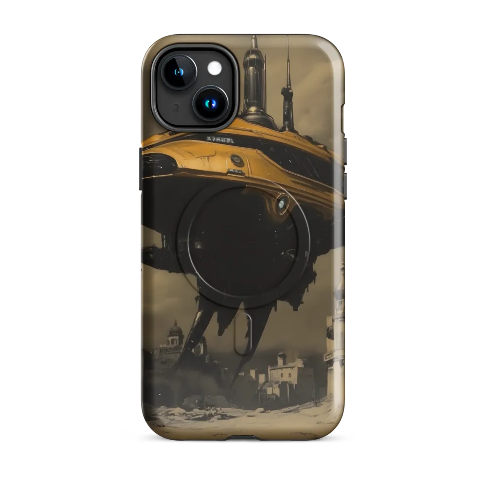Ethereal Enigma Above a Ruined City | Phone Case |  15 Plus | MagSafe® Tough Case | Glossy