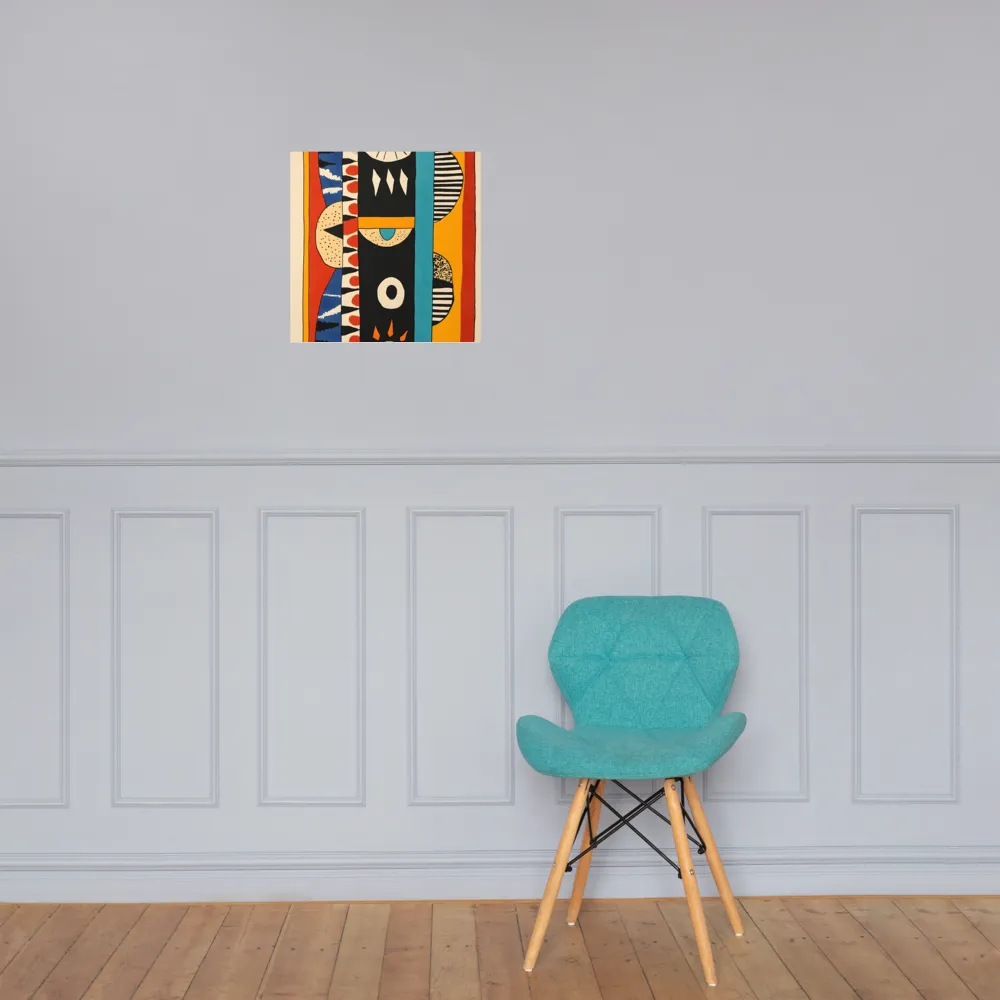 Playful Geometry: A Modern Abstract Exploration | Poster | 16″×16″