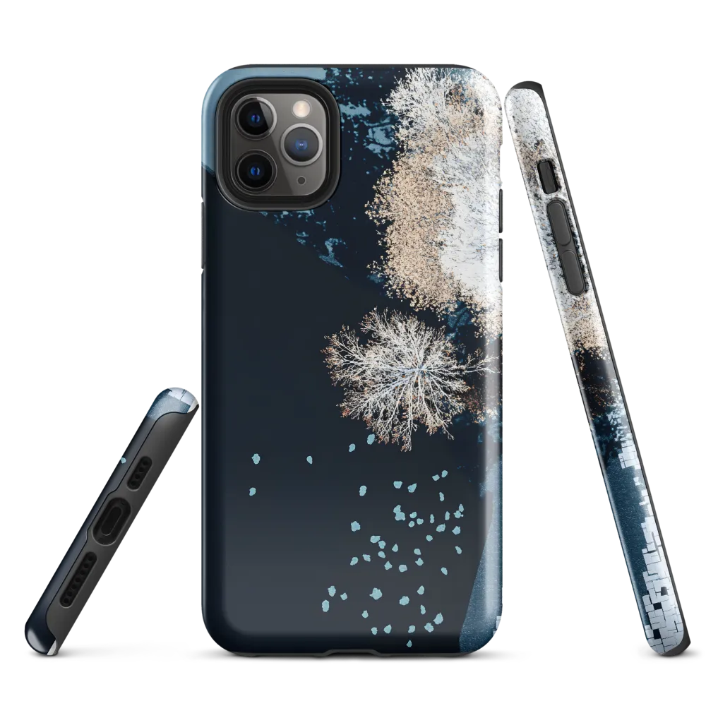 Tranquil Transitions: An Aerial Study of Nature | Phone Case |  11 Pro Max | Tough Case | Glossy