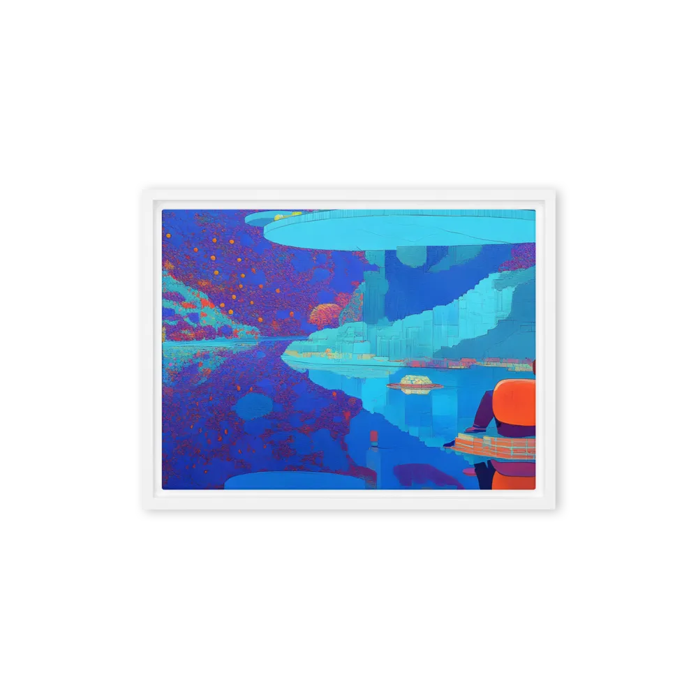 Reflections of Serenity | Canvas with White Frame | 12″×16″