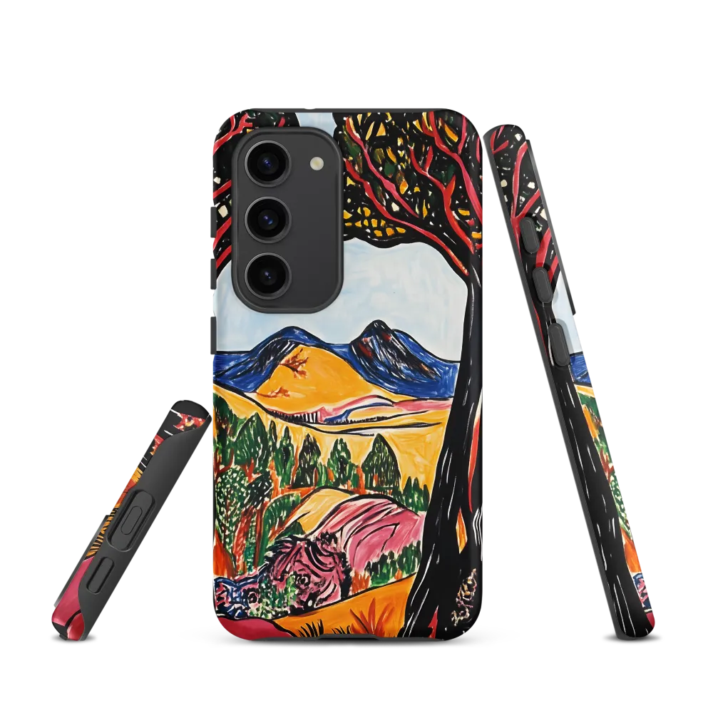 Vibrant Nature's Embrace | Phone Case |  S23 | Tough Case | Matte