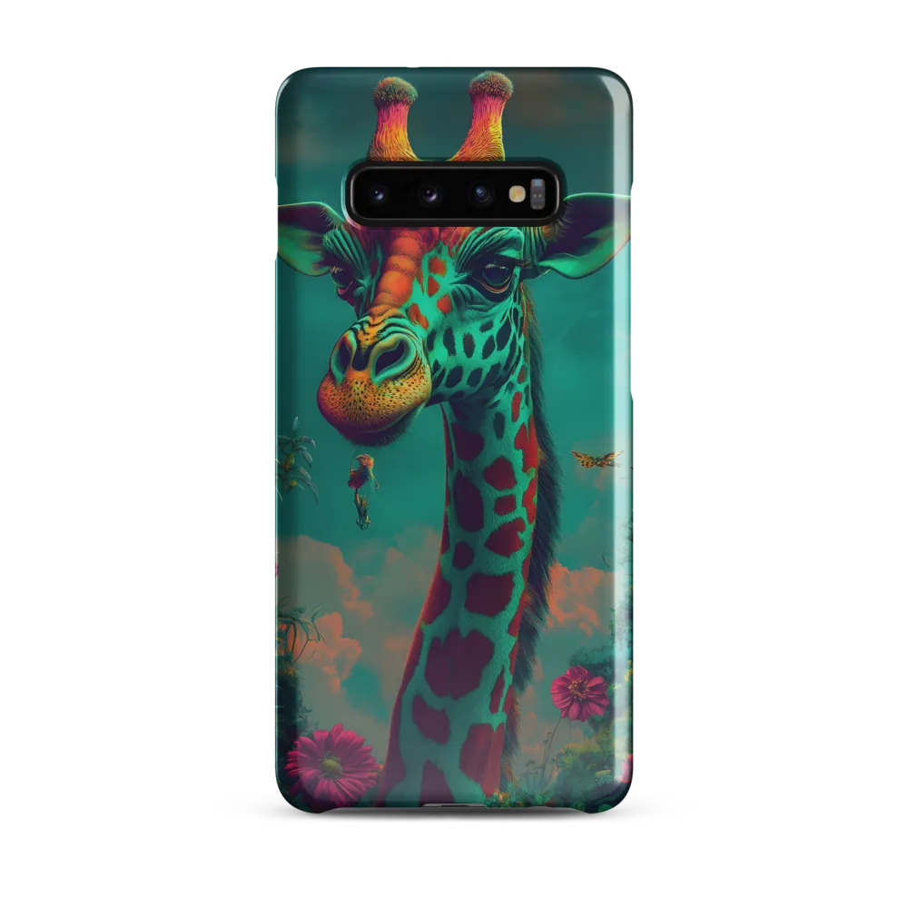 Whimsical Giraffe Among Blossoms | Phone Case |  S10 Plus | Snap Case | Glossy