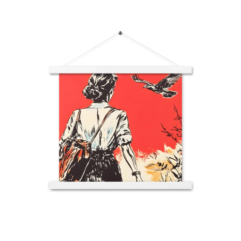 Journey Beyond the Horizon | Poster With White Wood Hanger | 14″×14″