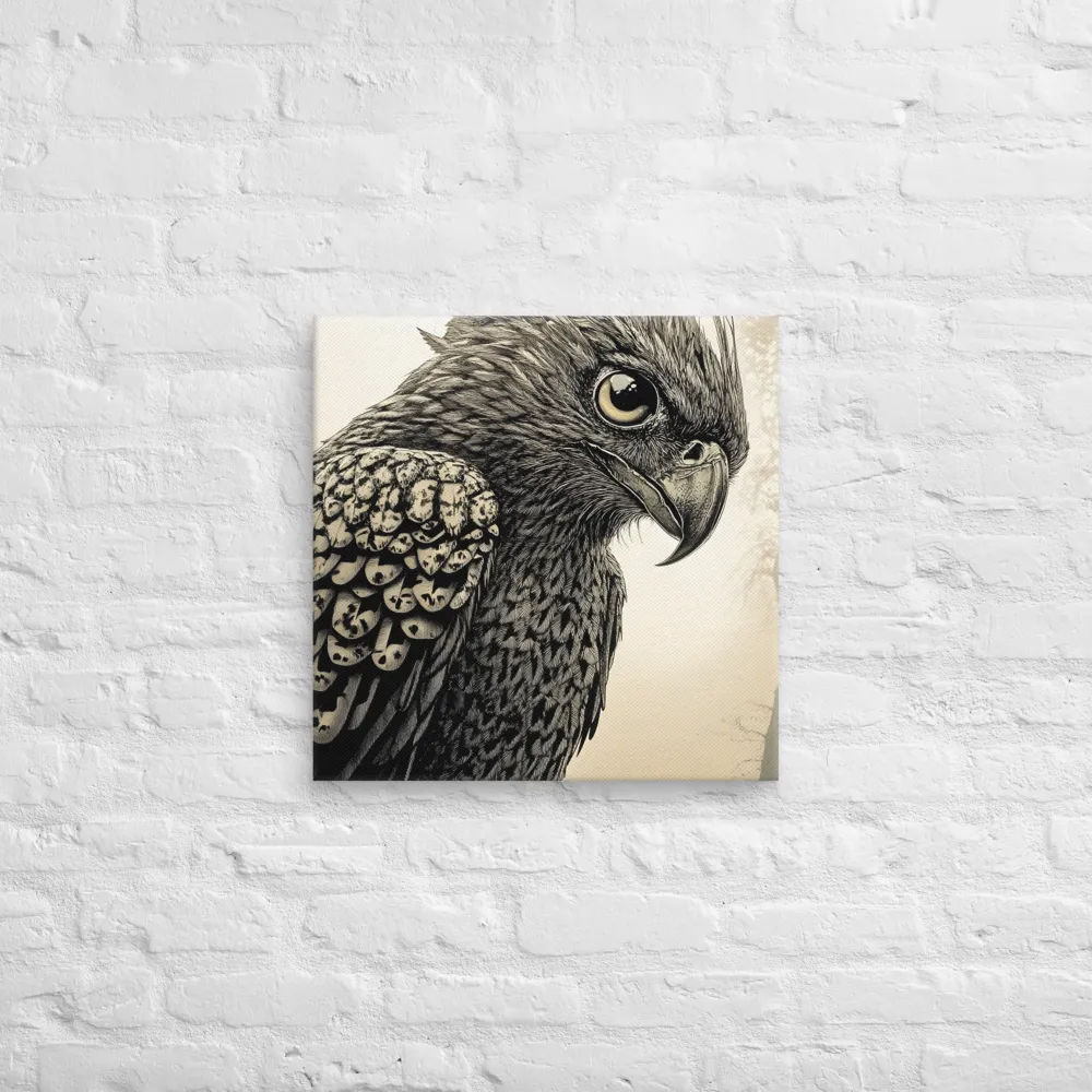 Majestic Owl in Detail | Canvas | 20″×20″