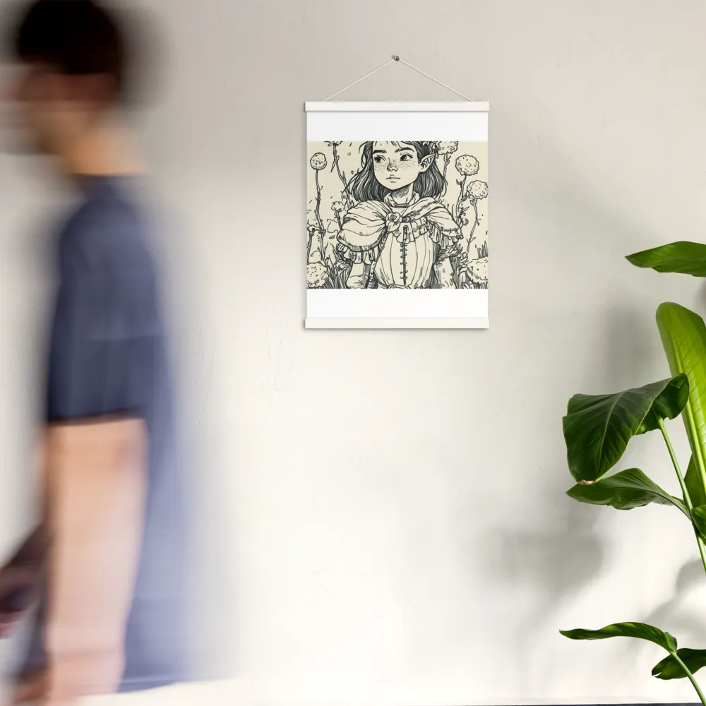 A Young Guardian of Nature | Poster With White Wood Hanger | 16″×20″