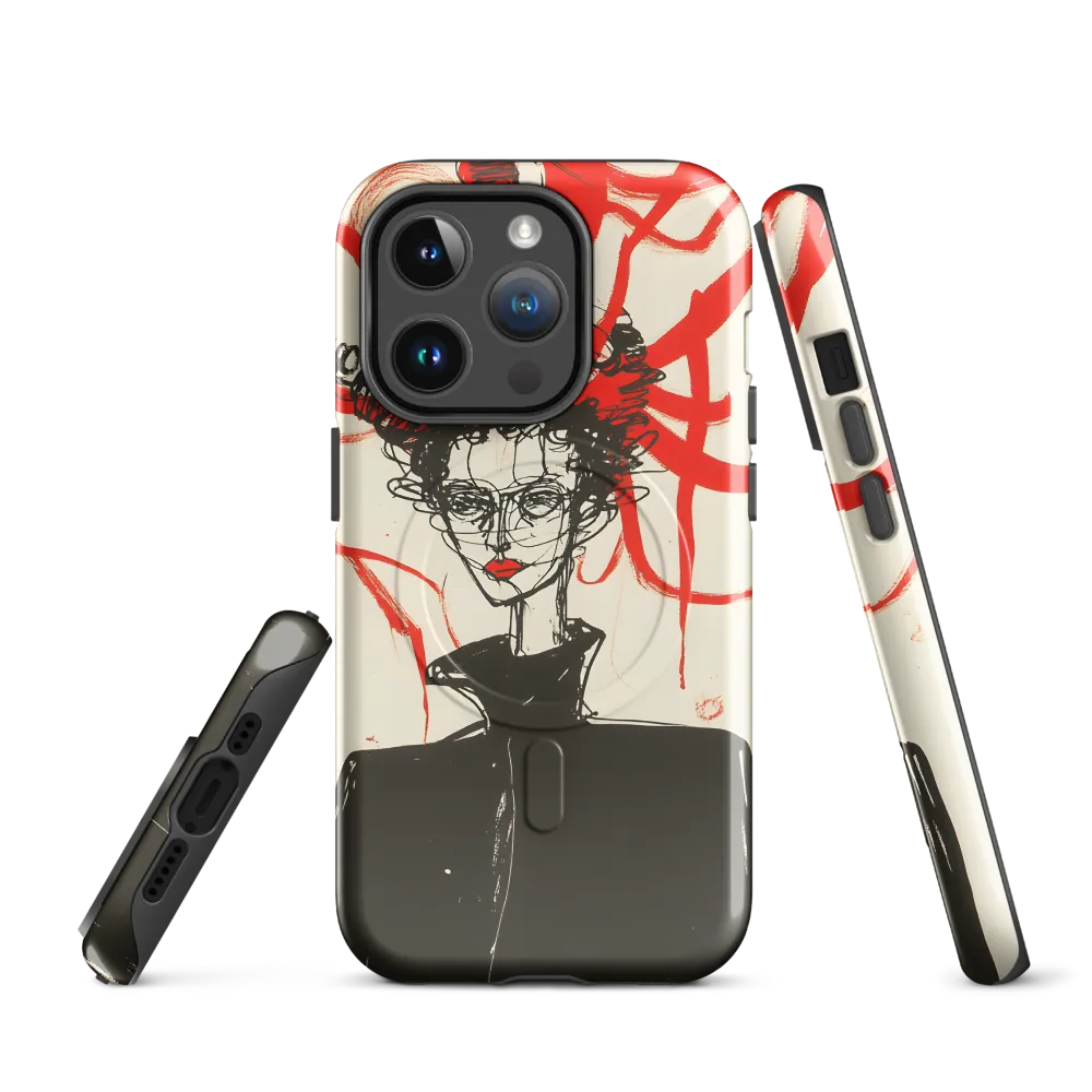 Dramatic Elegance in Red and Black