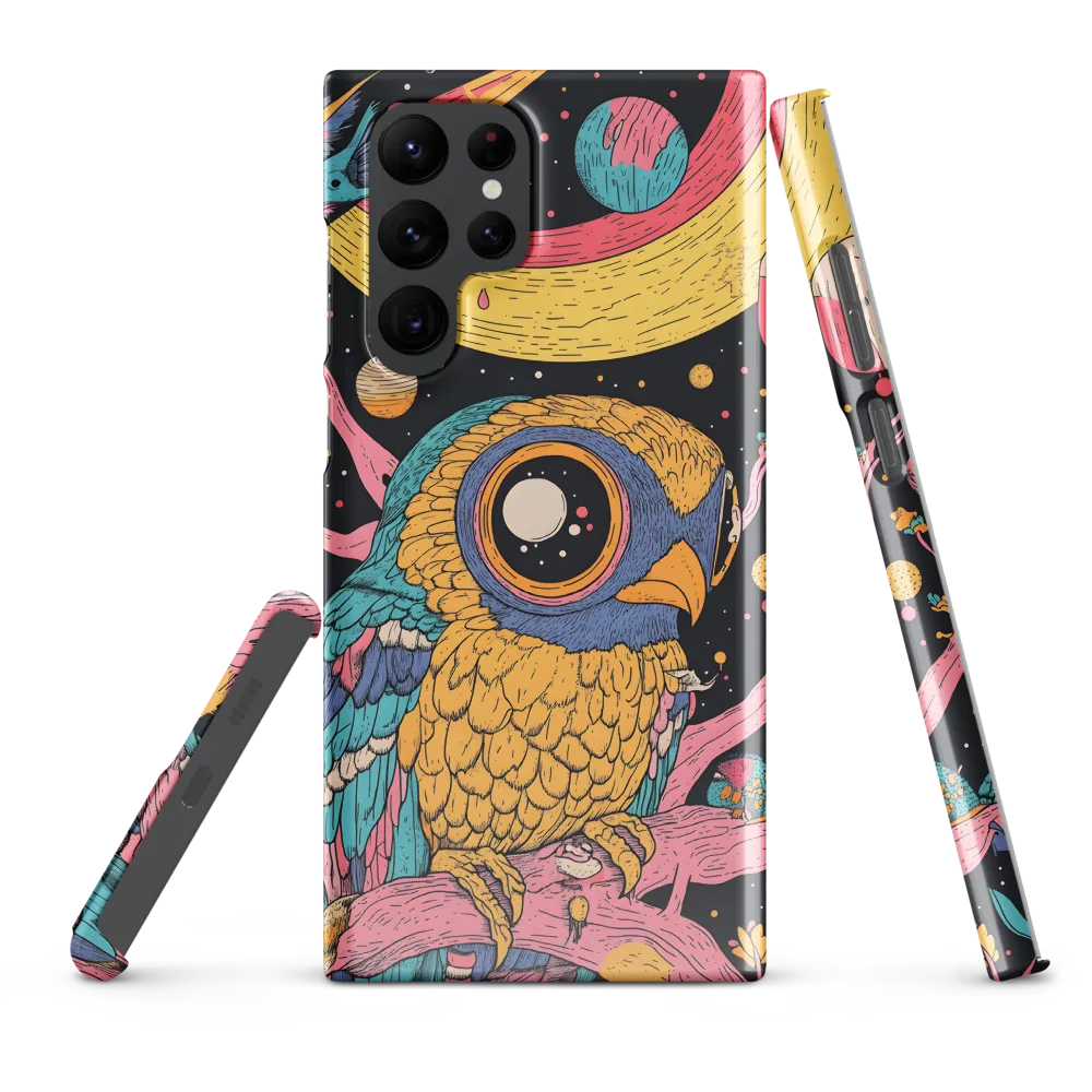 Whimsical Cosmic Owl | Phone Case |  S22 Ultra | Snap Case | Glossy