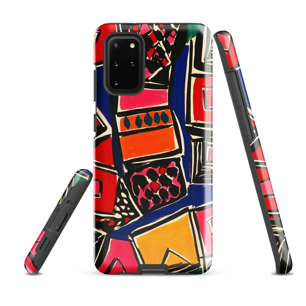 Dynamic Geometric Harmony | Phone Case |  S20 Plus | Tough Case | Glossy