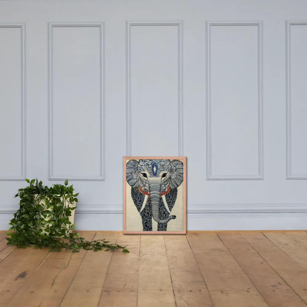 Majesty of the Elephant | Poster with Red oak Frame | 16″×20″