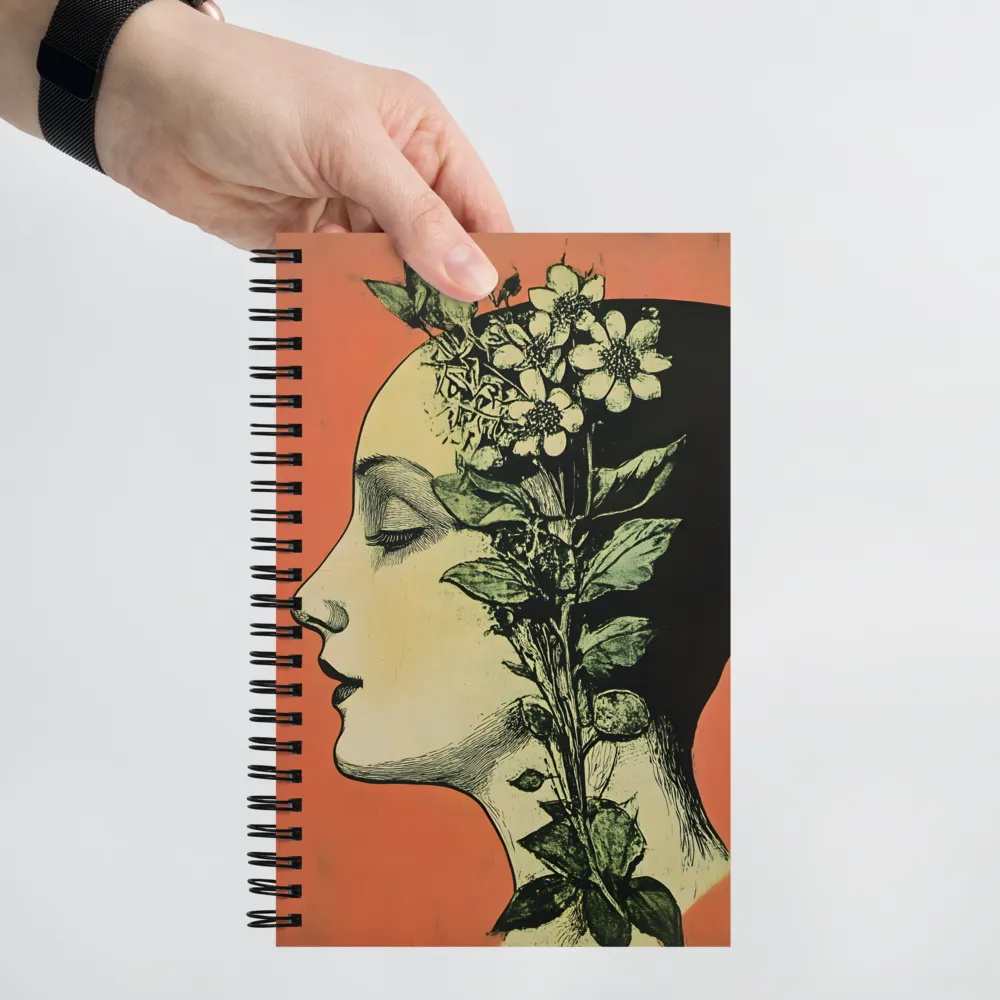 Harmony of Nature and Femininity | Spiral Notebook