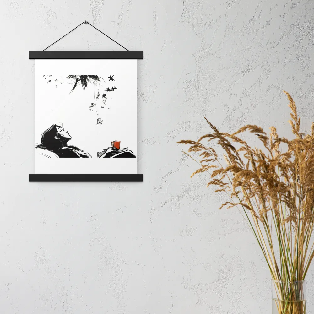 Contemplative Serenity | Poster With Black Wood Hanger | 11″×14″