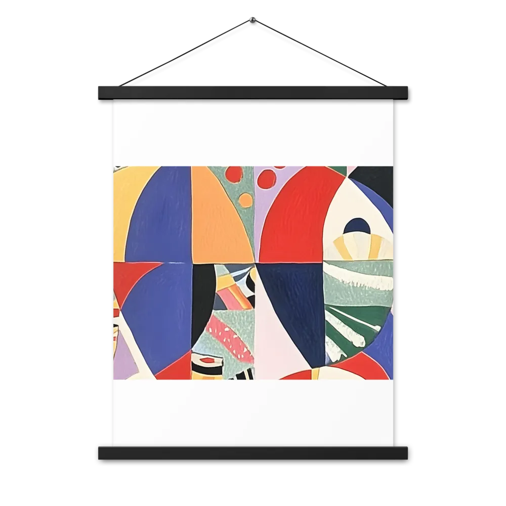 Dynamic Mosaic Symmetry | Poster With Black Wood Hanger | 18″×24″